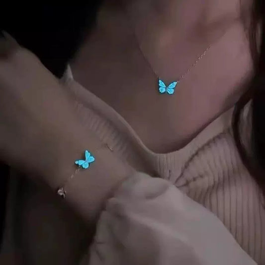 Glowing butterflies
