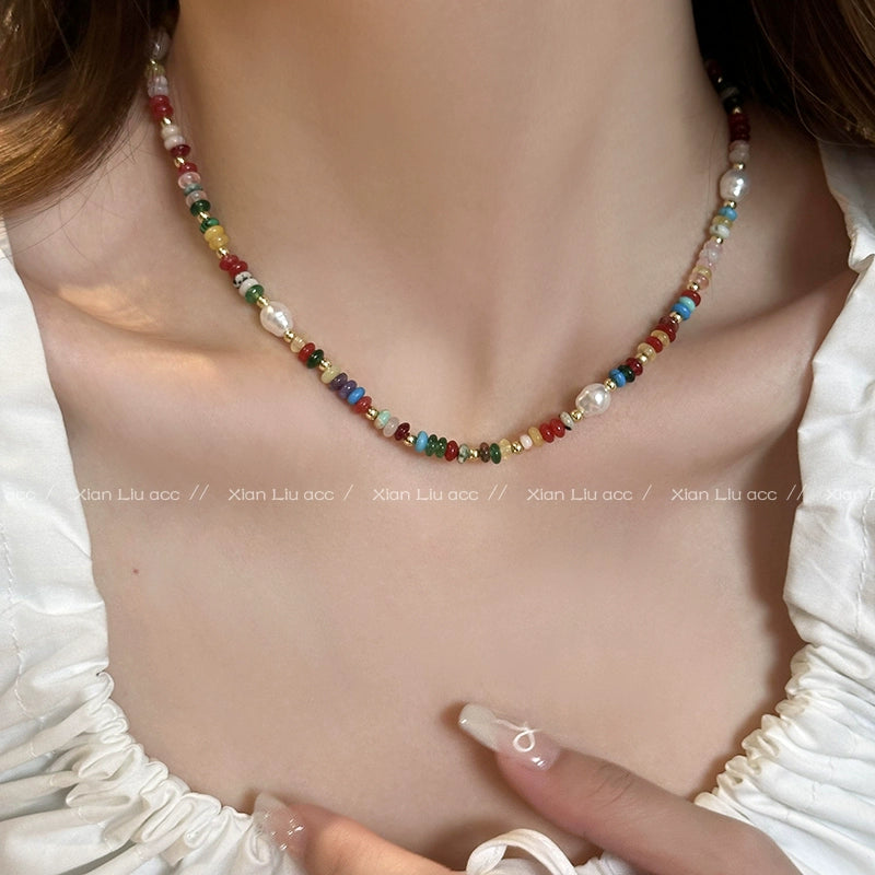 Colorful stones sway