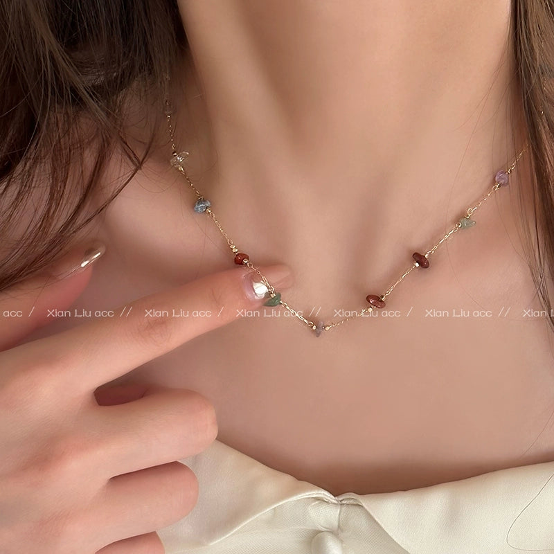 Colorful stones sway