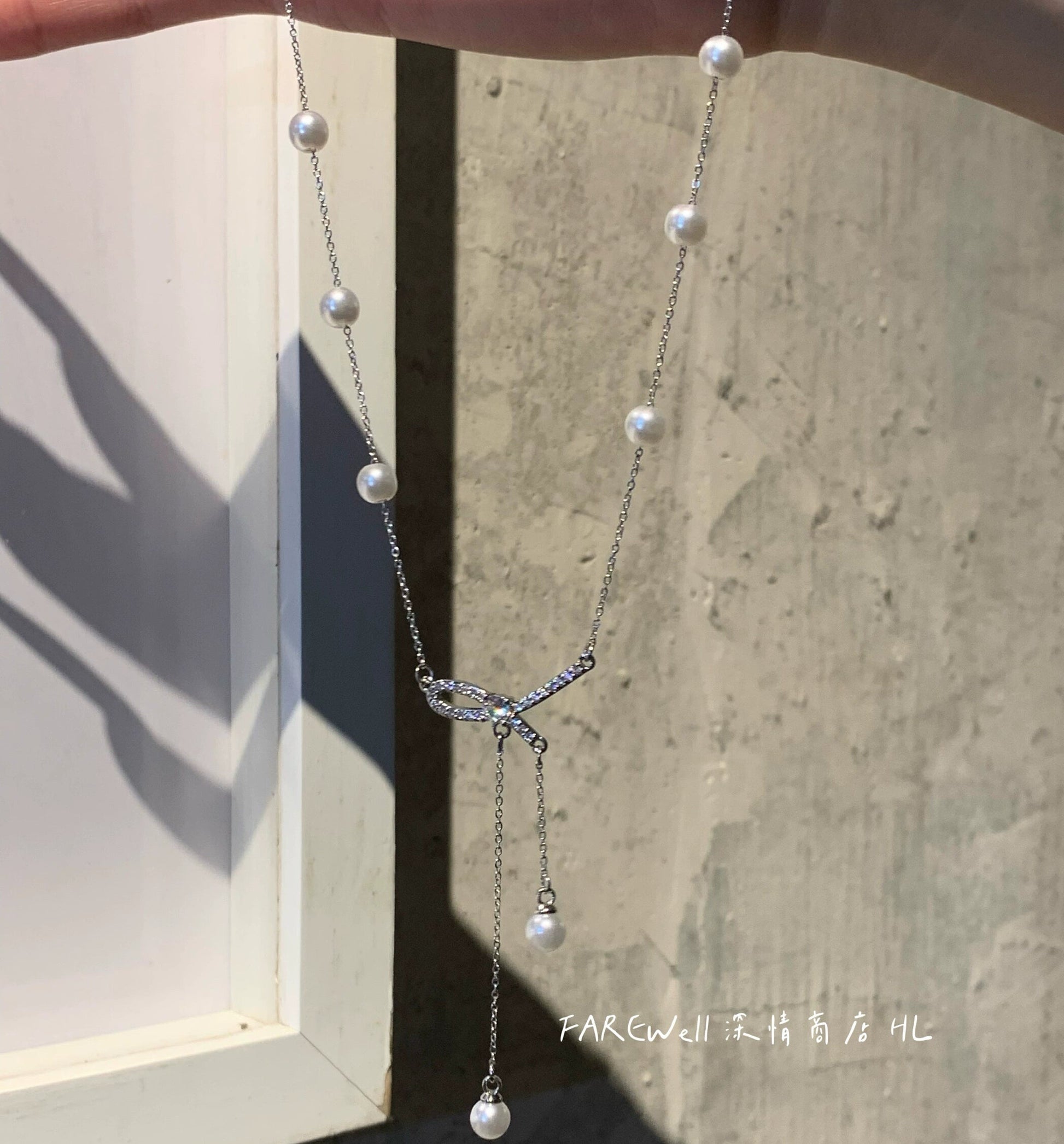 チタン鋼の色あせないタッセルネックレス09