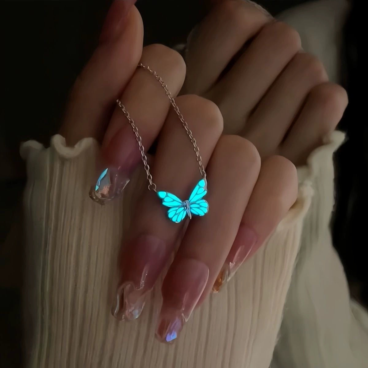 Glowing butterflies
