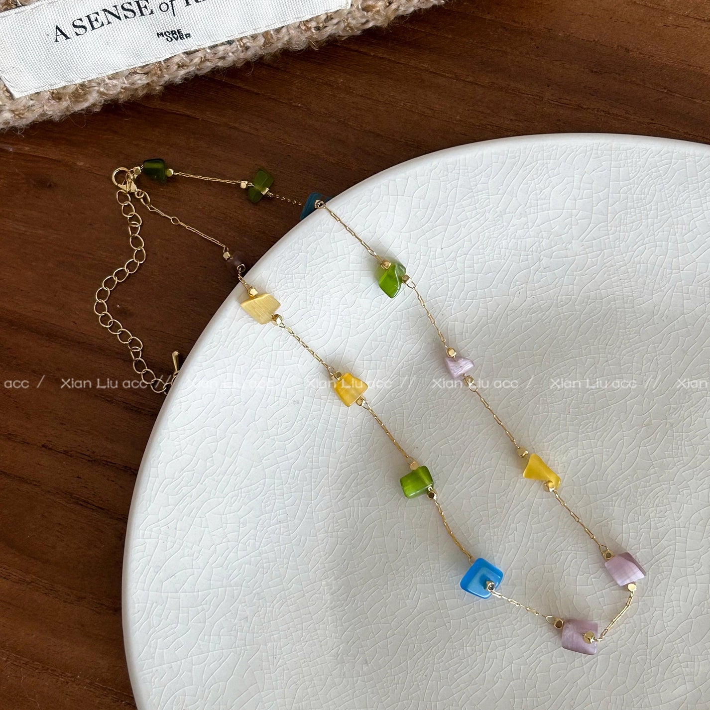 Colorful stones sway
