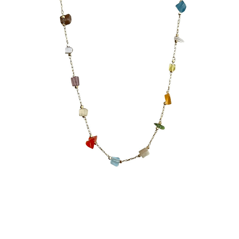 Colorful stones sway