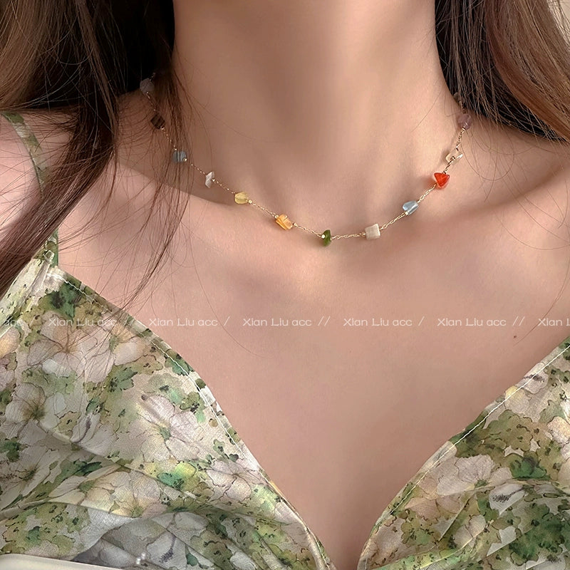 Colorful stones sway