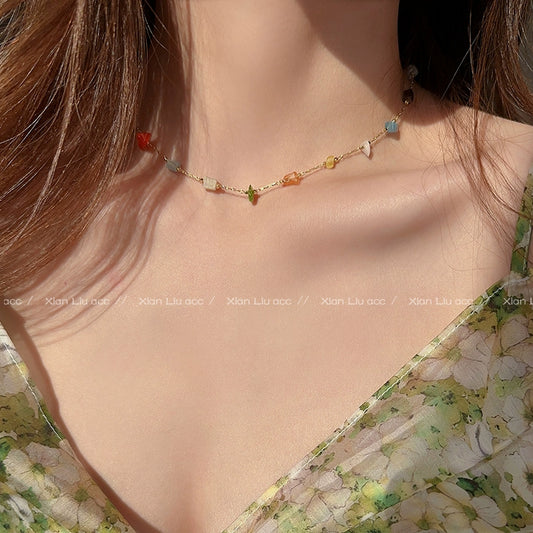 Colorful stones sway