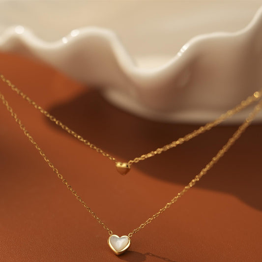 ダブルハートネックレス08