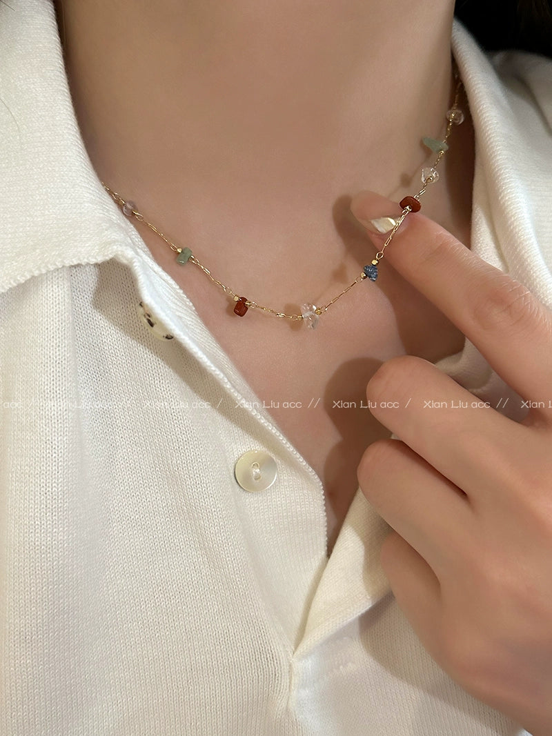 Colorful stones sway